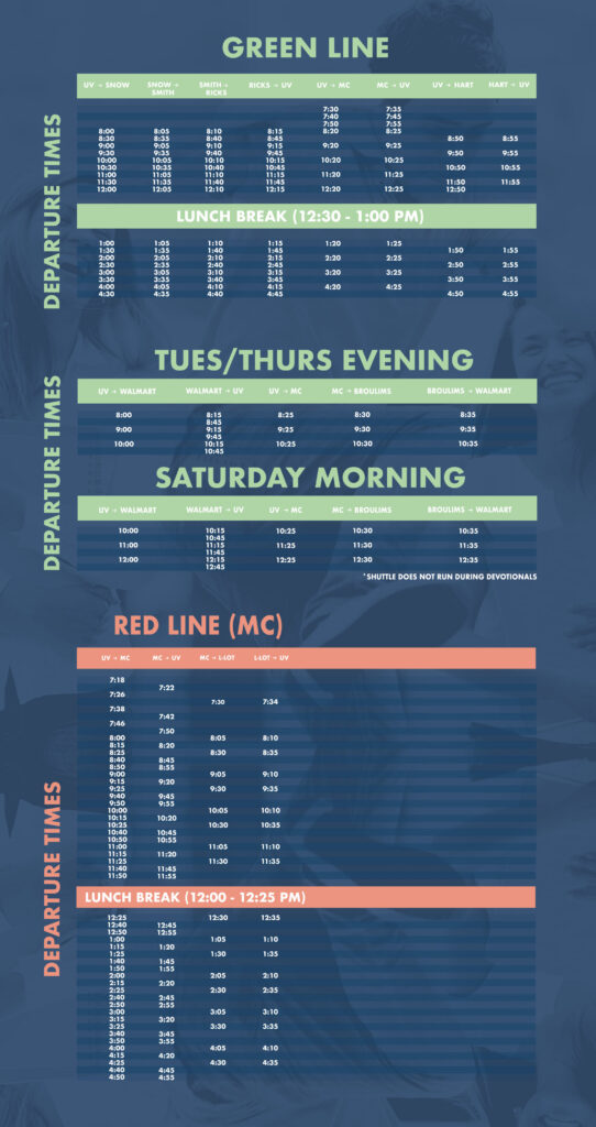 University View Rexburg Shuttle Schedule